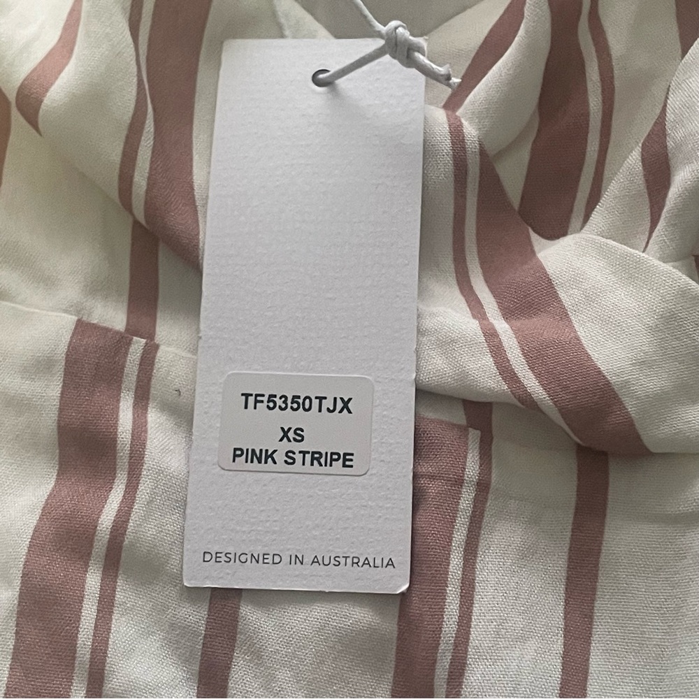 White Closet striped wrap dress size XS new with tags - Picture 7 of 10